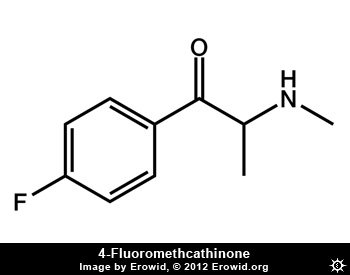4-fluoromethcathinone Molecule
