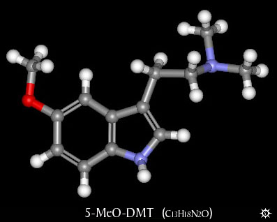 5-MeO-DMT molecule