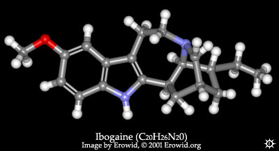 Ibogaine Molecule