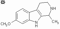 3D Tetrahydro-harmine Molecule