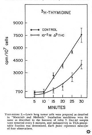 inhibition of thymidine uptake graph
